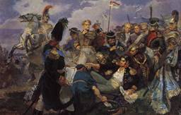 Смертельное ранение генерала Багратиона на Бородинском поле